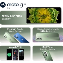 MOTOROLA G54 5G MINT GREEN 12GB RAM + 256GB INTERNA